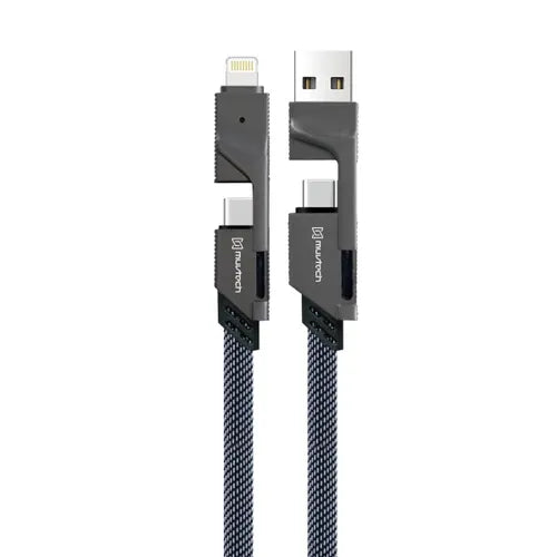 Muvtech Surge 1.5 Meter 4 in 1 Cable | 66W (Grey)