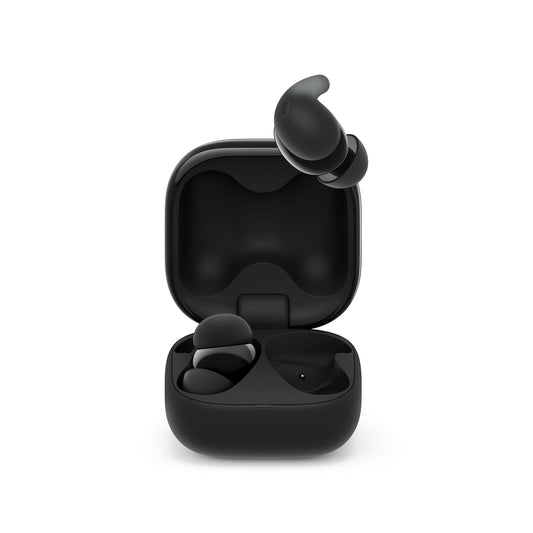Sony New Linkbuds Fit WF-LS910N | Active Noise Cancelling Wireless Bluetooth in Earbuds | Comfortable Fit with New Supporters | High Call Quality with AI-Black
