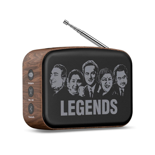 Saregama Carvaan Mini Hindi - Music Player with 401 Pre-Loaded Retro Songs, Bluetooth/FM/AM/AUX, Type-C Charger (Oakwood Brown)