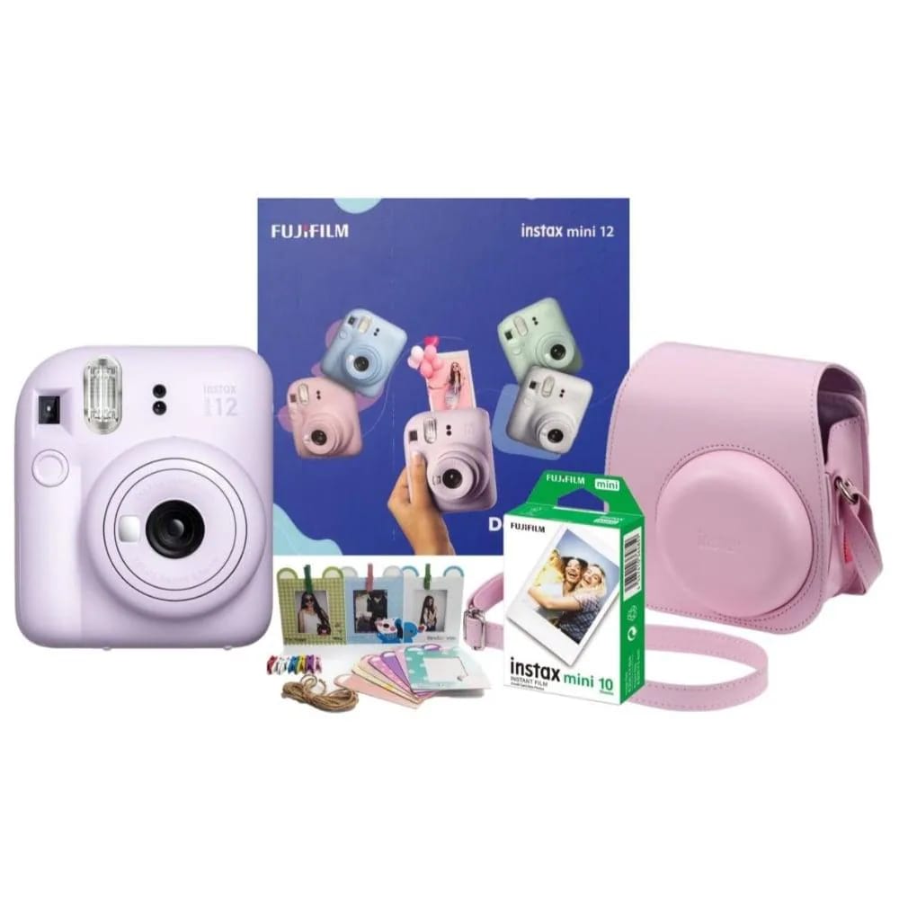 Fujifilm Mini 12 Delight Instant Camera with Kit, Purple