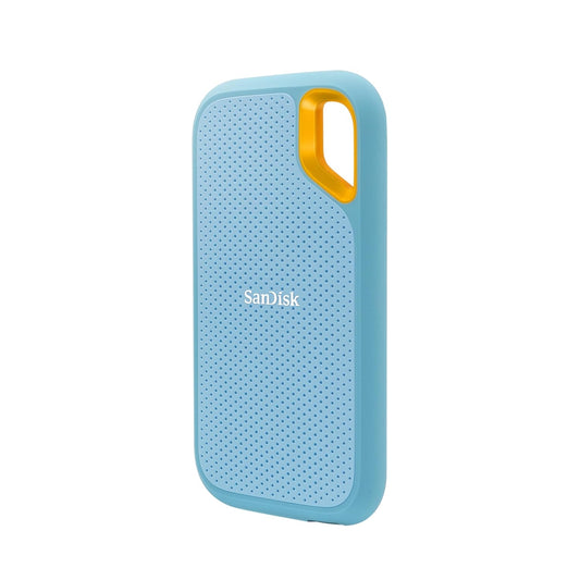 Sandisk Extreme Portable 2TB, 1050MB/s R, 1000MB/s W, 3mtr Drop Protection, IP65 Water/dust Resistance, HW Encryption, PC,MAC & TypeC Smartphone Compatible, 5Y Warranty, External SSD, SkyBlue Color