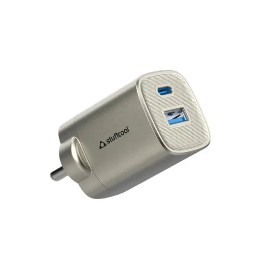 Stuffcool Novus 33 compact and convenient USB A + Type-C wall charger – (Novus-33)