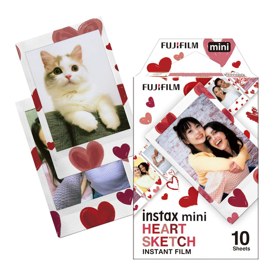 Fujifilm Instax mini Film Heart Sketch 10 sheets
