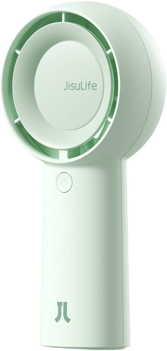 JISULIFE Handheld Turbo Fan Life5 Plus, Mini Portable Hand Fan, 4000mAh USB Rechargeable Personal Fan, 20Hr Max Battery Operated Small Pocket Fan for Travel/Outdoor/Home/Office - green