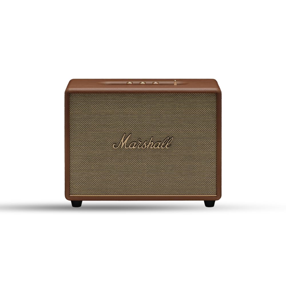 Marshall Woburn III Wired Connectivity Home Speaker with HDMI Input, Bluetooth 5.2 & RCA or 3.5mm Input - Brown