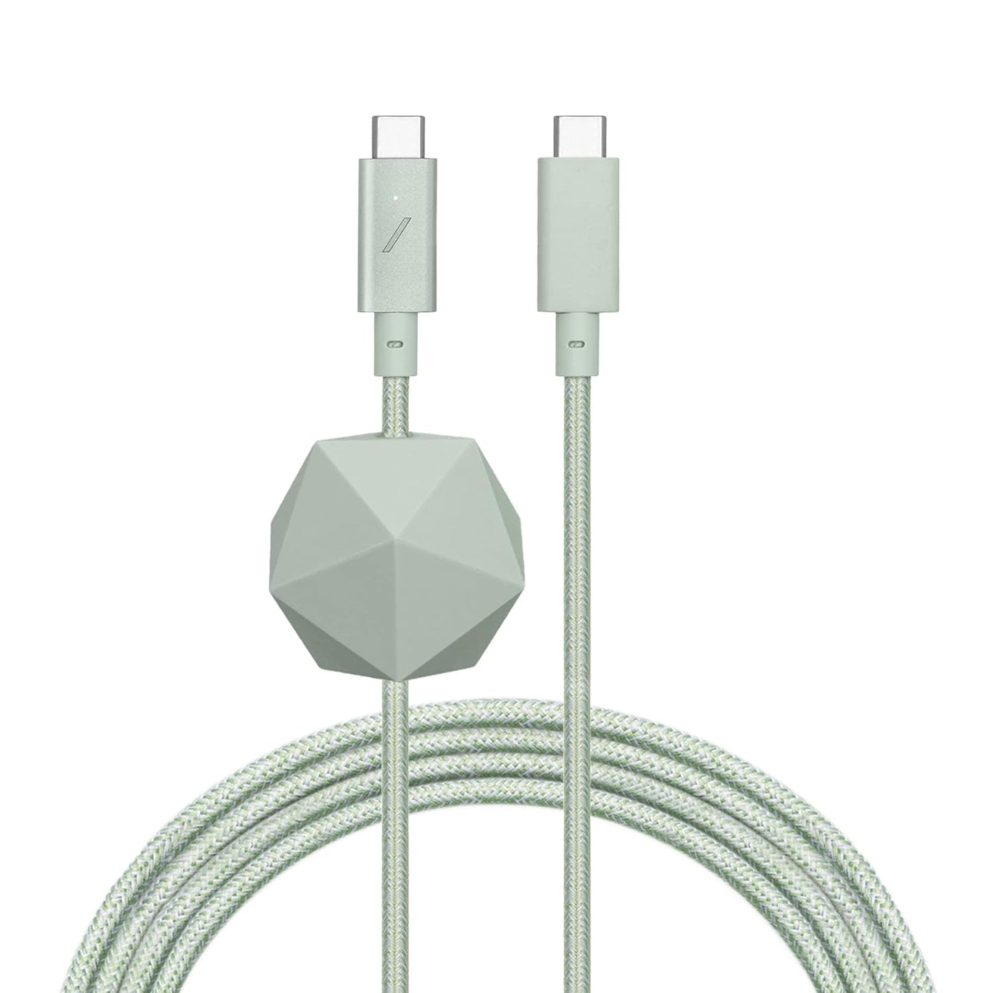 Native Union Type-C Desk Cable – USB-C to USB-C – 8ft Ultra-Strong Non-Slip Charging Cable with Anchor Weight Compatible with MacBook & MacBook Pro 2017-2020, Microsoft Surface Go 2(Sage)