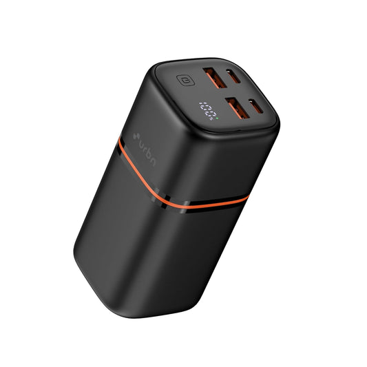 URBN 20000 mAh 70W Premium Nano Power Bank - Black
